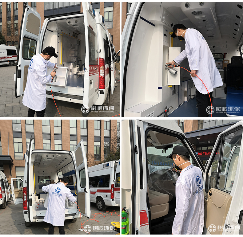 树派环保-杭州市急救中心救护车万搏app施工现场照片